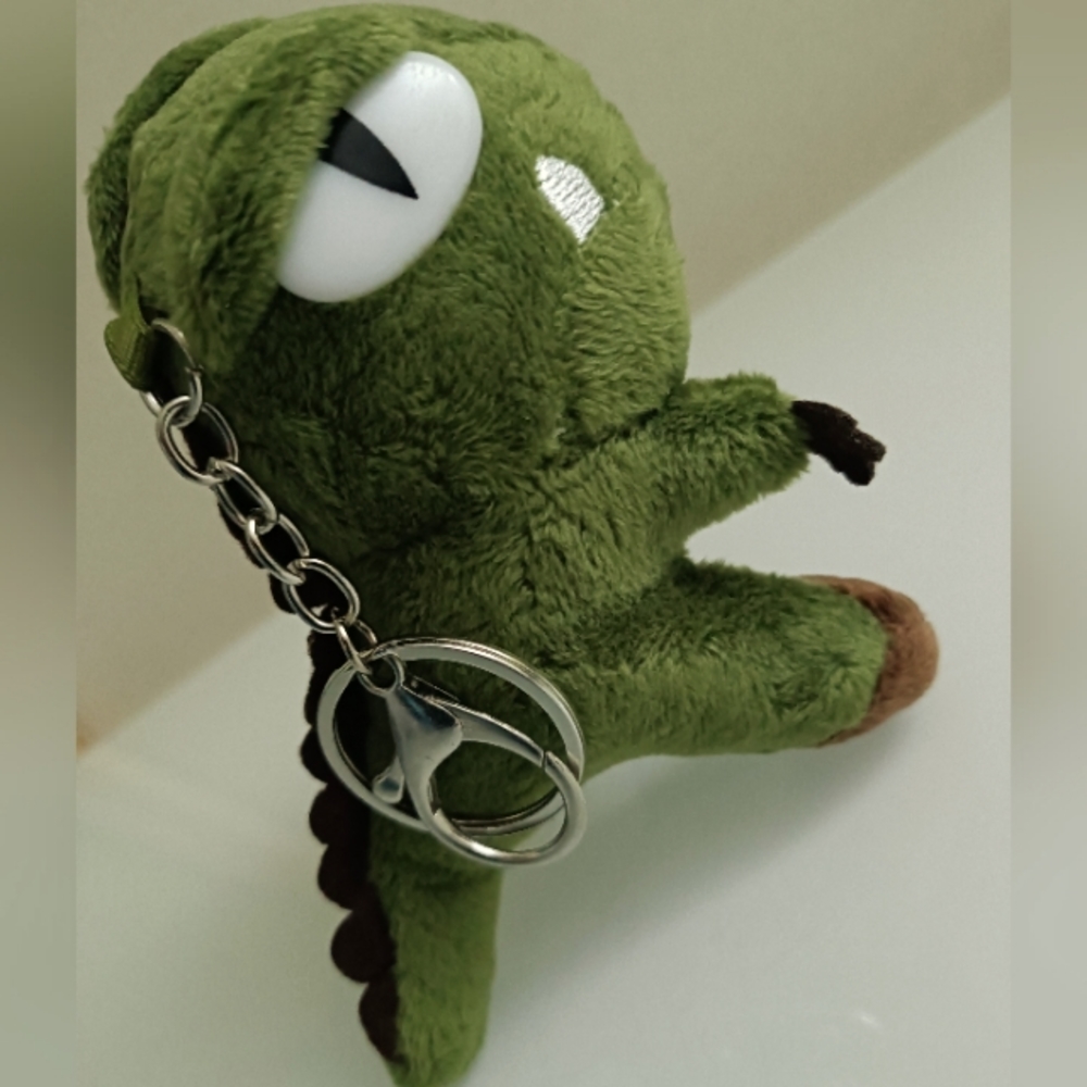 🌿2/10🌿Cartoon Green Dragon Plush Keychain, Kids Children Bag, Backpack Charm5"